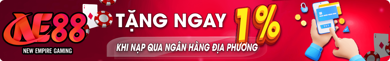 Tặng ngay 1% khi nạp qua ngân hàng địa phương